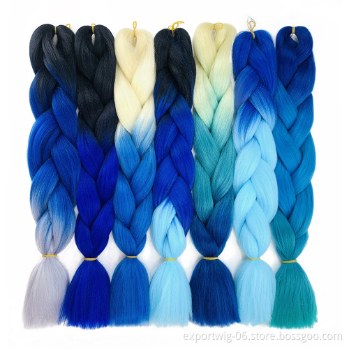 Wholesale synthetic braiding hair in synthetic hair extension african expression private label synthetic braiding hair extension